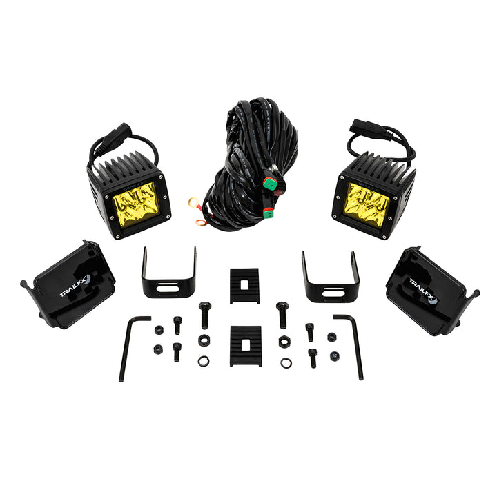 TrailFX 2X2AMS2 LED Fog Light Bulb - 4 High-Intensity 5 Watt Clear LEDs for Enhanced Visibility