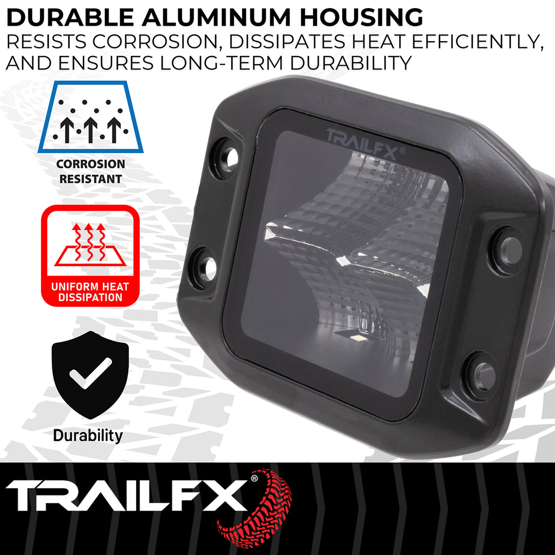 TrailFX 10 Watt LED Fog Light Bulb with 4 High-Intensity Clear LEDs