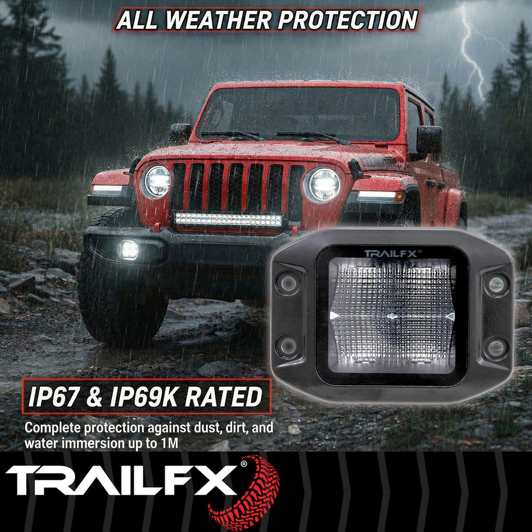 TrailFX 10 Watt LED Fog Light Bulb with 4 High-Intensity Clear LEDs