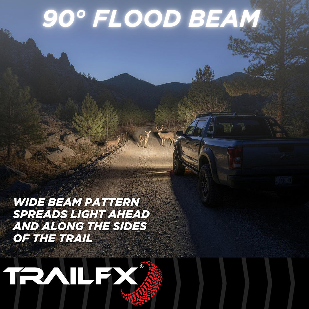 TrailFX 2X2FMF2 LED Driving and Fog Light with High-Intensity 4-LED Bulbs