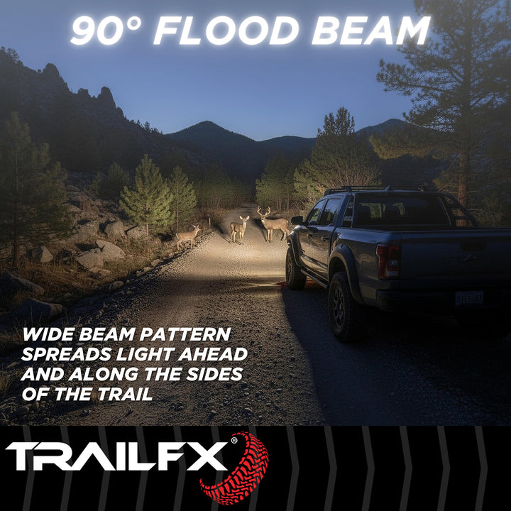 TrailFX 2X2FMF2 LED Driving and Fog Light with High-Intensity 4-LED Bulbs