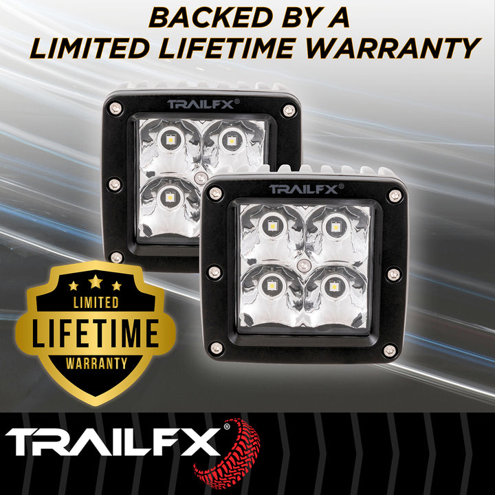 TrailFX 2X2S2 LED Driving and Fog Light Bulb - Bright 5 Watt Clear High Intensity LEDs