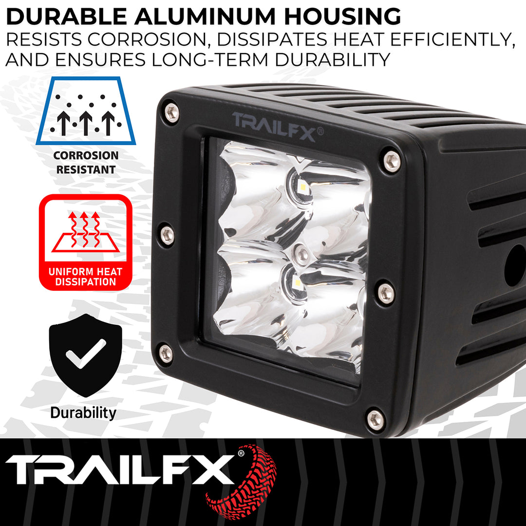 TrailFX 2X2S2 LED Driving and Fog Light Bulb - Bright 5 Watt Clear High Intensity LEDs