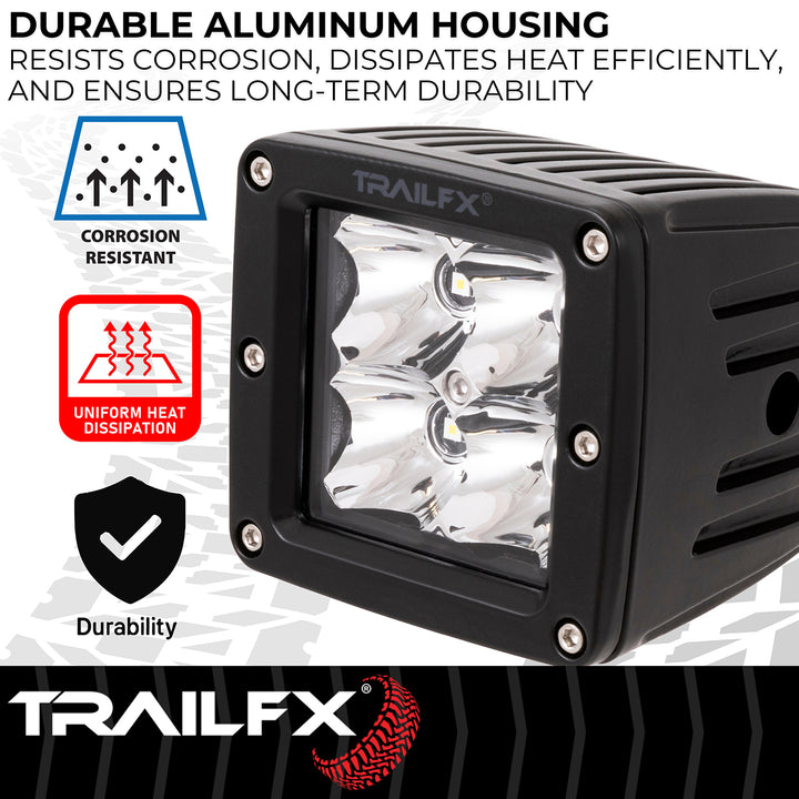 TrailFX 2X2S2 LED Driving and Fog Light Bulb - Bright 5 Watt Clear High Intensity LEDs