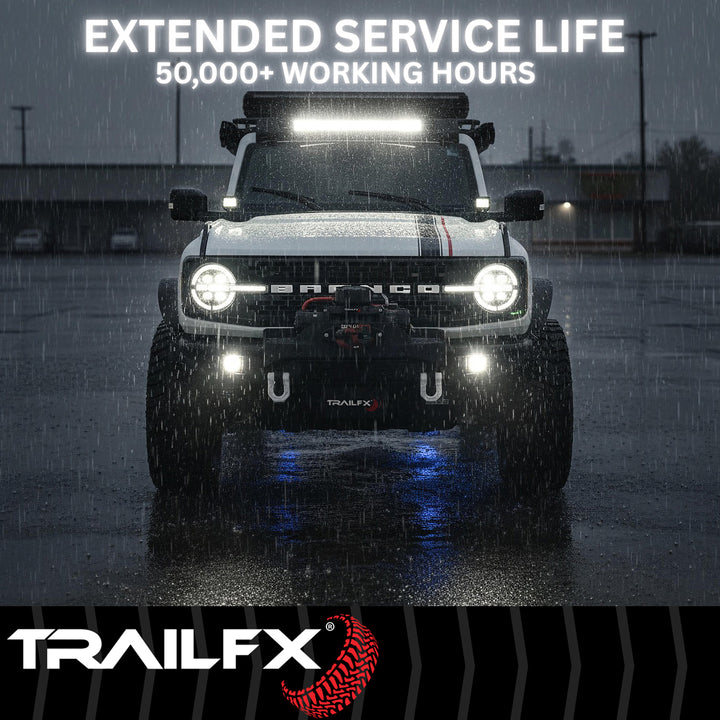 TrailFX DXTX 3X2F2 LED Bulb – 6 High-Intensity 3-Watt Clear Fog/Driving Lights