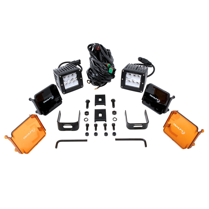 TrailFX DXTX 3X2F2 LED Bulb – 6 High-Intensity 3-Watt Clear Fog/Driving Lights