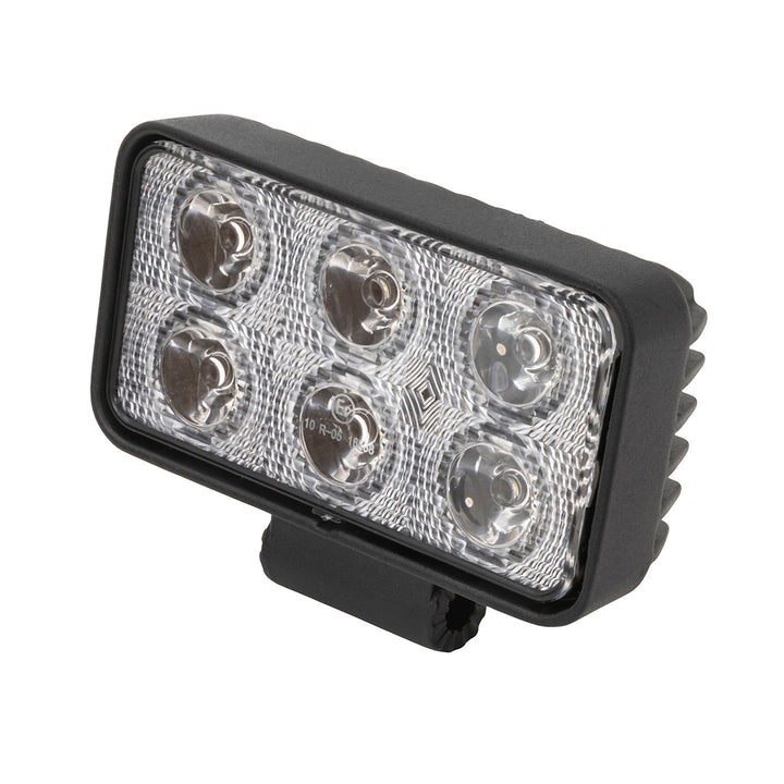 TrailFX 3X2WLF1 Work Light with 6 High-Intensity LED Bulbs - Compact Rectangular LED Utility Light