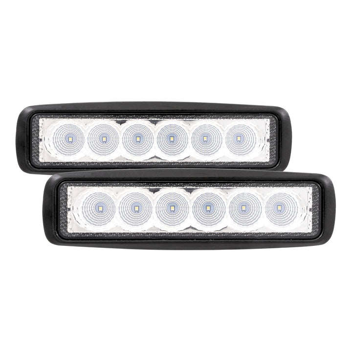 TrailFX 6 Inch Oval Utility Work Light with 6 High-Intensity LED Bulbs (Part Number: 6SRUTLF2)