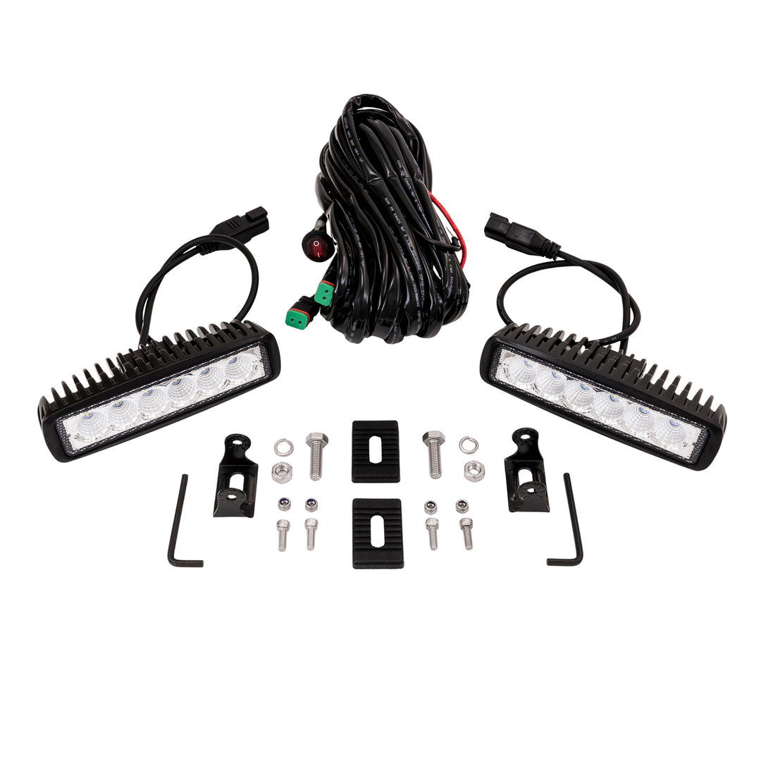 TrailFX 6 Inch Oval Utility Work Light with 6 High-Intensity LED Bulbs (Part Number: 6SRUTLF2)