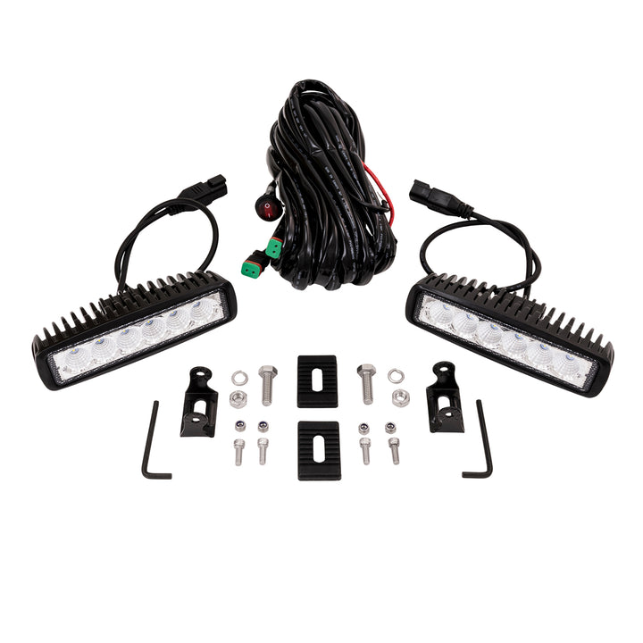 TrailFX 6 Inch Oval Utility Work Light with 6 High-Intensity LED Bulbs (Part Number: 6SRUTLF2)