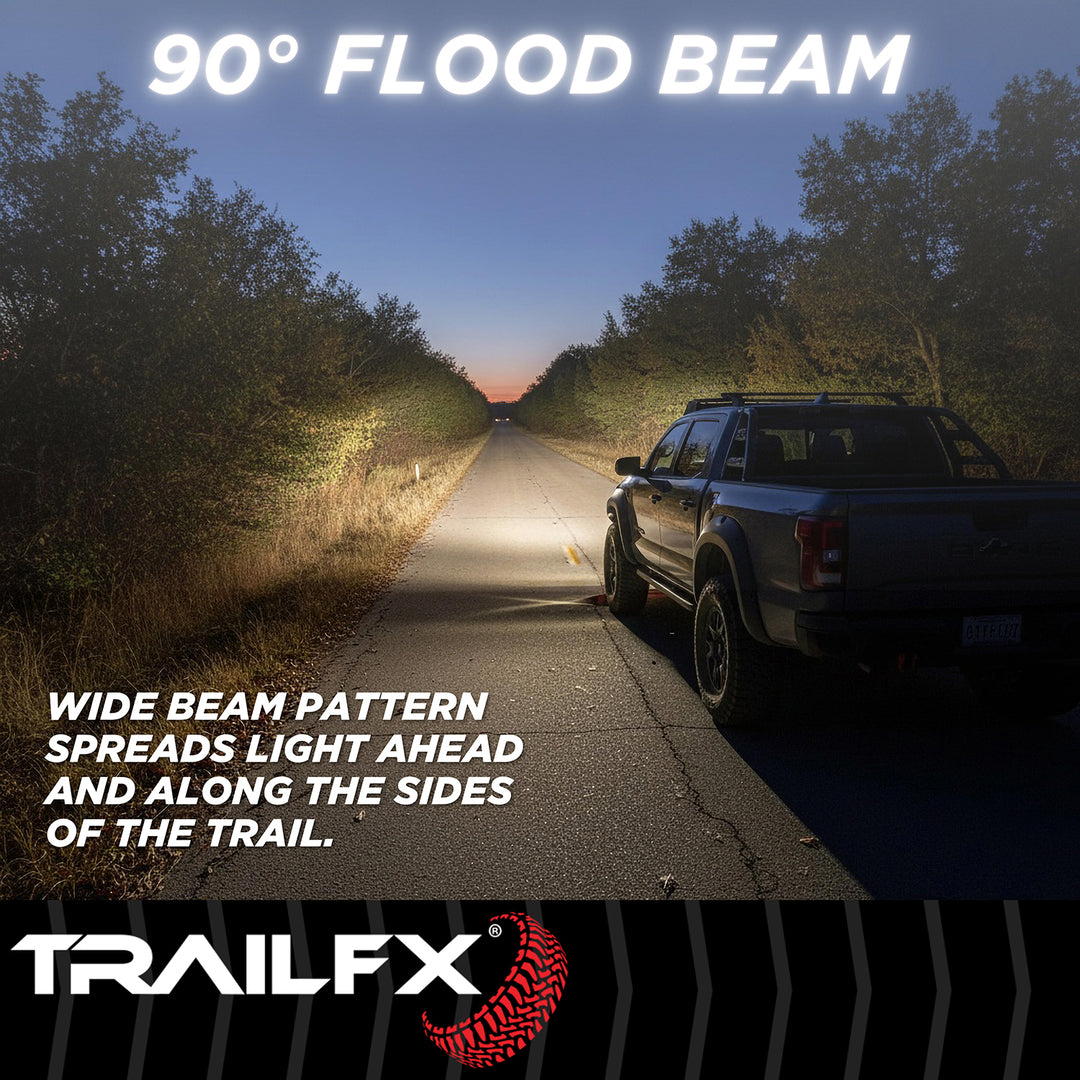 TrailFX 6 Inch Oval Utility Work Light with 6 High-Intensity LED Bulbs (Part Number: 6SRUTLF2)