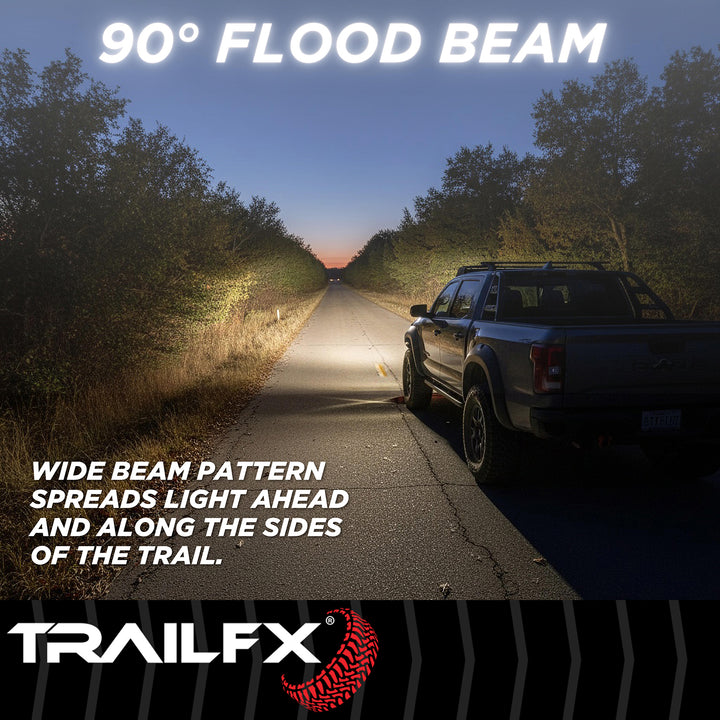 TrailFX 6 Inch Oval Utility Work Light with 6 High-Intensity LED Bulbs (Part Number: 6SRUTLF2)