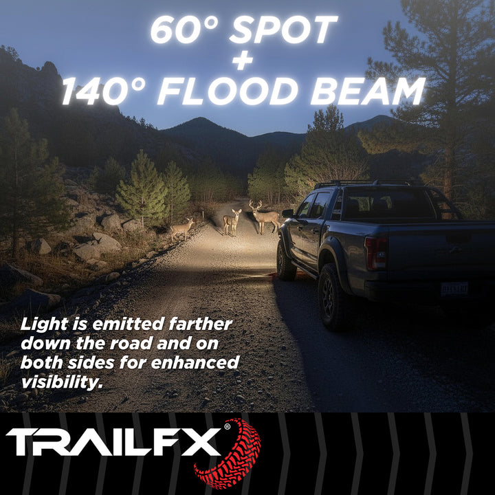 TrailFX PODSIDAMS2 LED Driving and Fog Light Bulb – 15 High Intensity 5 Watt Clear LEDs for Enhanced Visibility