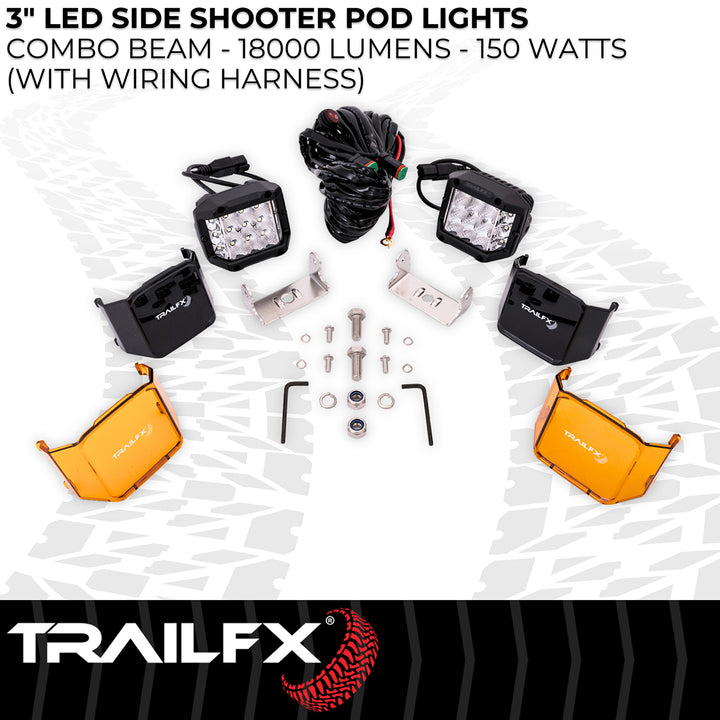 TrailFX PODSIDF2 LED Driving and Fog Light Bulb - 15 High Intensity 5 Watt LEDs