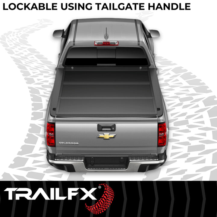 TrailFX TFX1707 Hard Tri-Fold Truck Bed Tonneau Cover for Chevy Silverado & GMC Sierra 1500