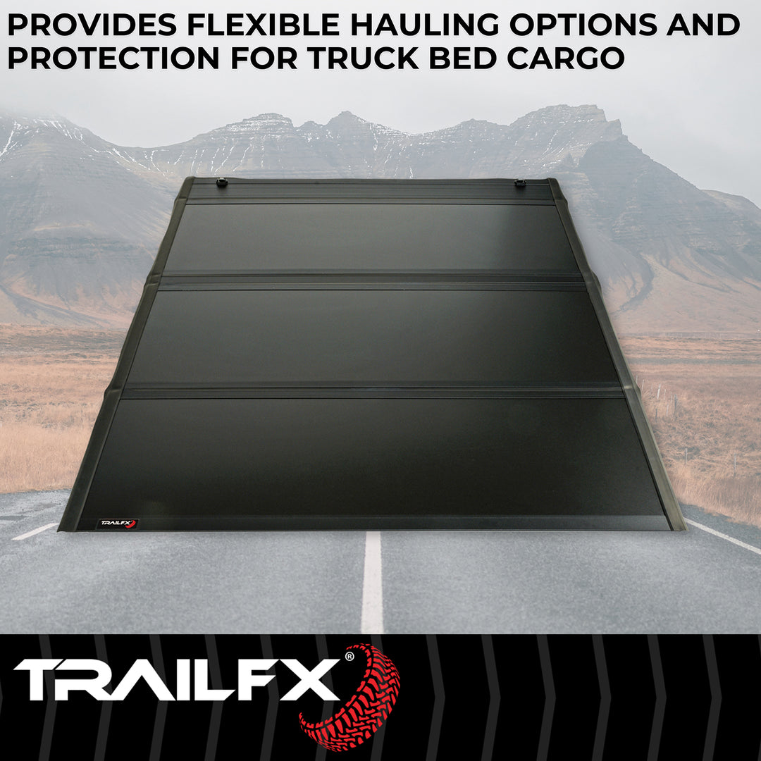 TrailFX TFX2702 Hard Tri-Fold Truck Bed Tonneau Cover for Ram 1500 Classic and 1500