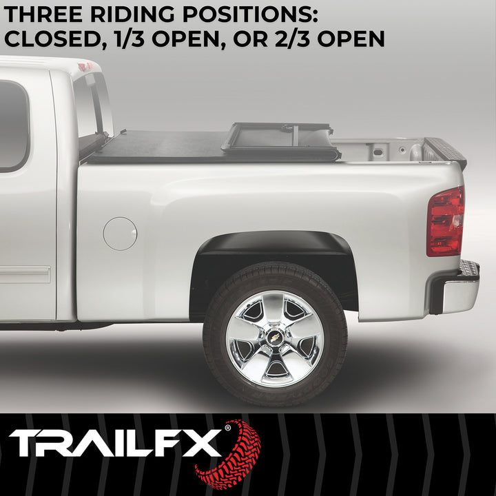 TrailFX T8NTFX3317 Soft Tri-Fold Tonneau Cover for Ford Ranger (2019-2023)