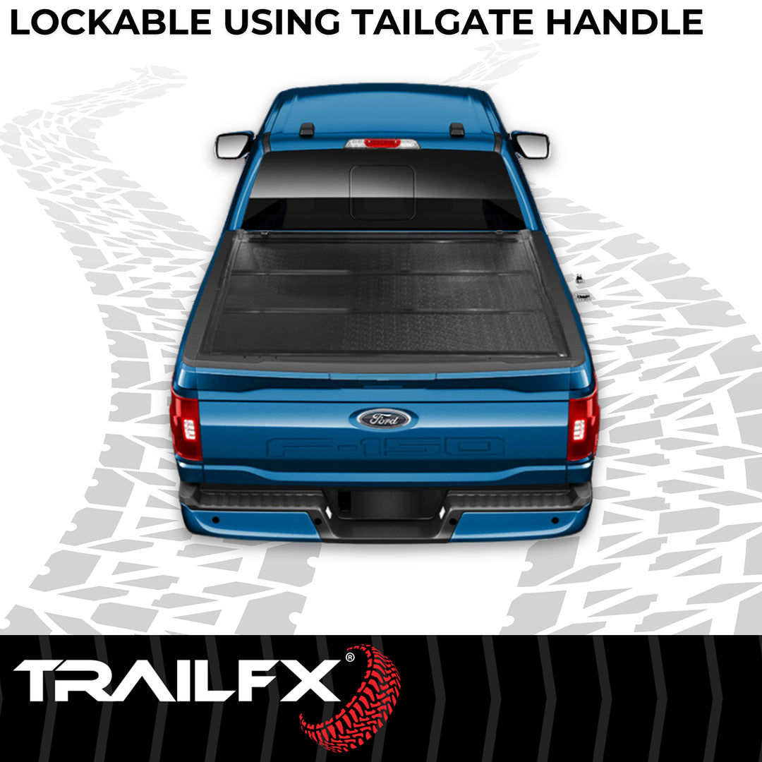 TrailFX TFX3529 Hard Tri-Fold Tonneau Cover for Ford F-150 (2021-2025)