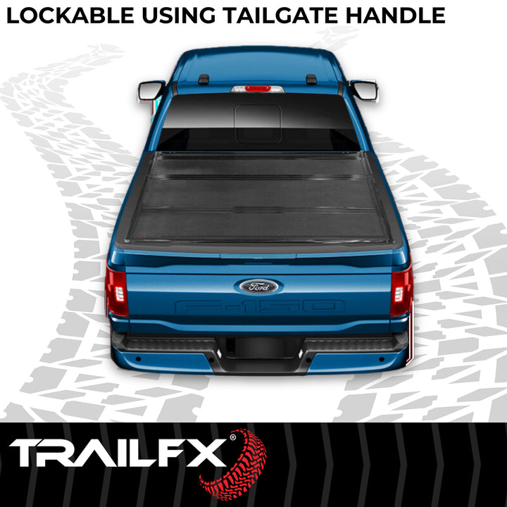 TrailFX TFX3701 Hard Tri-Fold Tonneau Cover for Ford F-150 and Lincoln Mark LT