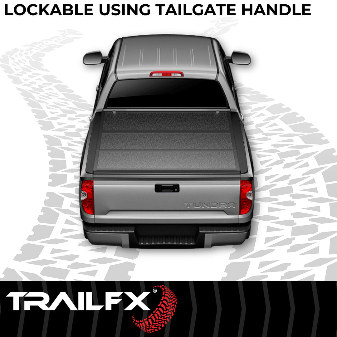 Trail FX TFX5523 Hard Tri-Fold Low Profile Tonneau Cover for Toyota Tundra