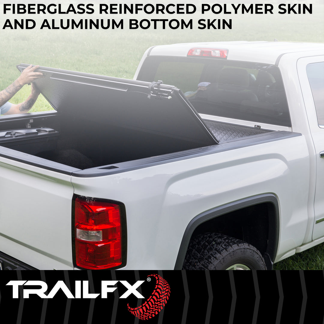 TrailFX TFX5529 Hard Tri-Fold Tonneau Cover for Toyota Tundra (2022-2024)