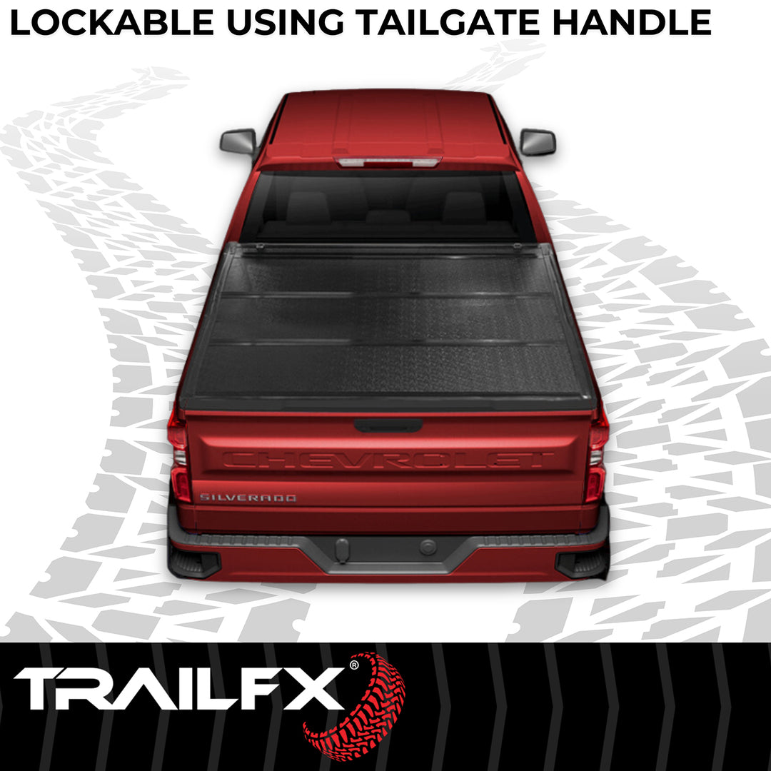 TrailFX TFX5529 Hard Tri-Fold Tonneau Cover for Toyota Tundra (2022-2024)