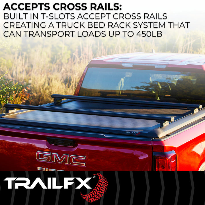 TrailFX TFX6001 Hard Retractable Tonneau Cover for Chevrolet Silverado and GMC Sierra (2019-2023)