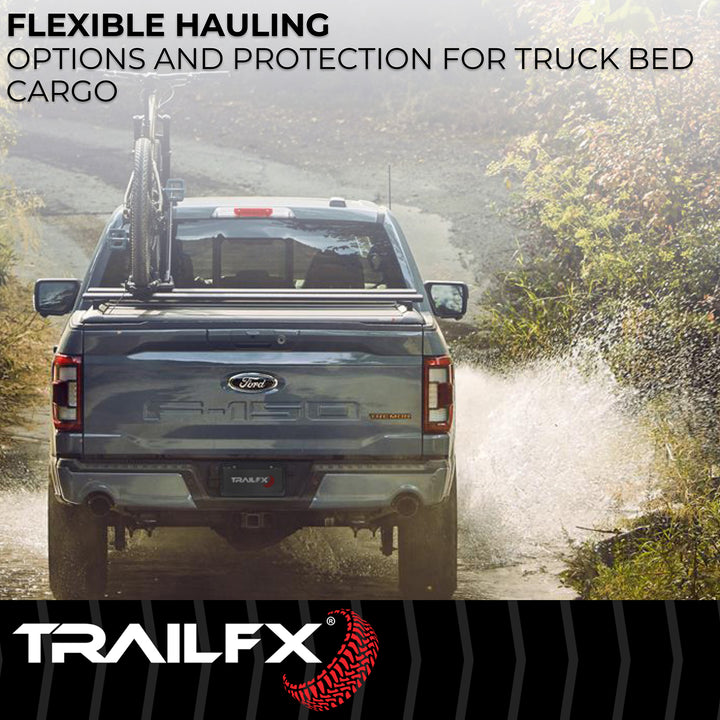 TrailFX Tonneau Cover TFX6002 Hard Retractable Low Profile Bed Cover for Silverado & Sierra