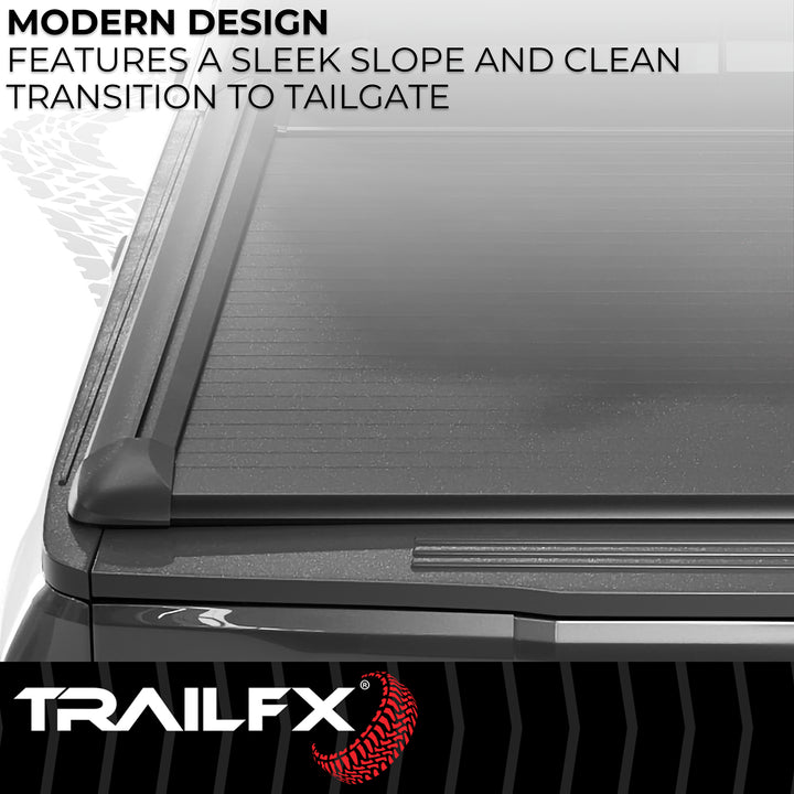 TrailFX Tonneau Cover TFX6002 Hard Retractable Low Profile Bed Cover for Silverado & Sierra