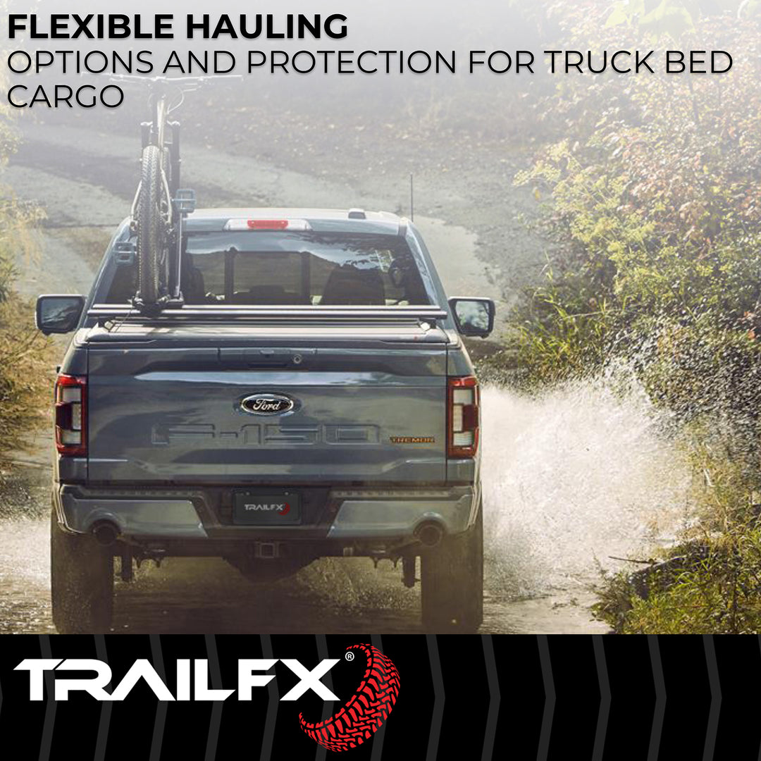 TrailFX TFX6003 Hard Retractable Tonneau Cover for 2015-2025 Ford F-150 5.5 Feet Bed