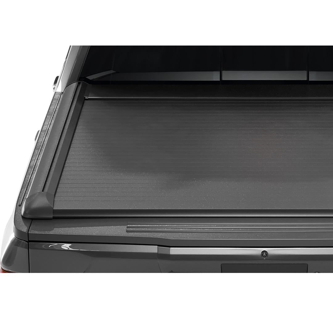 TrailFX TFX6007 Hard Retractable Tonneau Cover for Toyota Tundra 2022-2026, Black Matte Aluminum Low Profile Design
