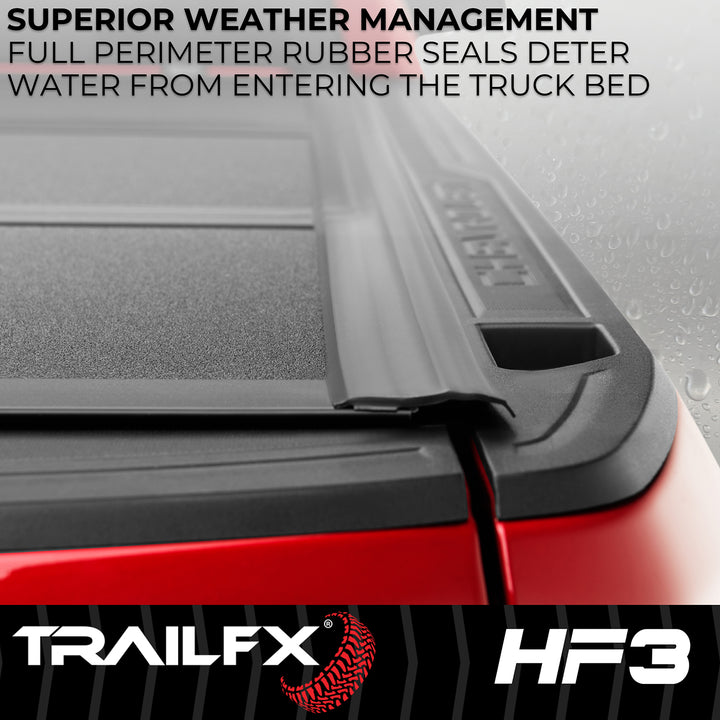 TrailFX TFX8003 Hard Folding Tonneau Cover for 2024-2025 Ford Ranger