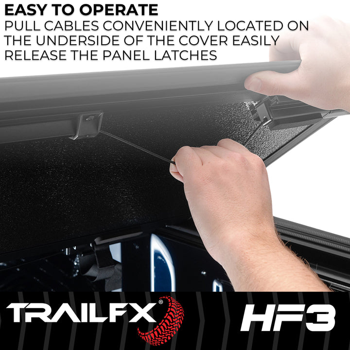 TrailFX TFX8003 Hard Folding Tonneau Cover for 2024-2025 Ford Ranger