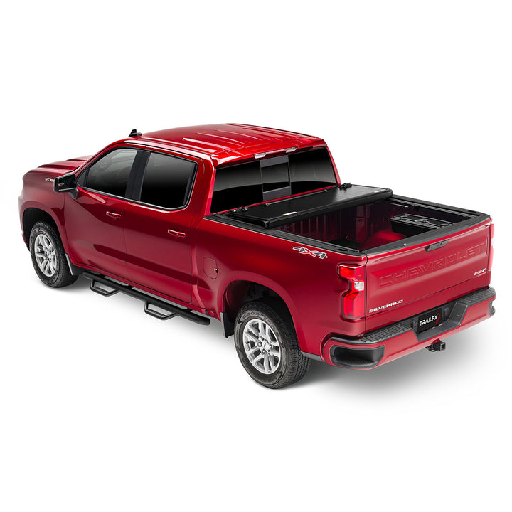 TrailFX TFX8006 Hard Folding Tonneau Cover for Chevy Silverado & GMC Sierra 1500 2019-2023