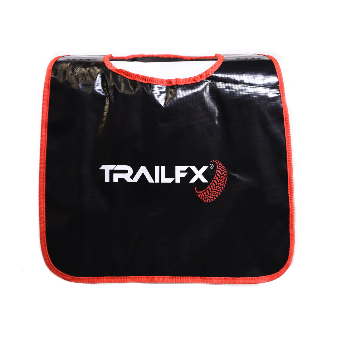 TrailFX Winch Cable Damper - Black Drape Over Winch Rope Absorber and Safety Blanket