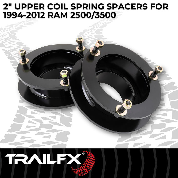 TrailFX 2 Inch Lift Suspension Leveling Kit for Dodge Ram 2500 and 3500 (Part D20LL8)