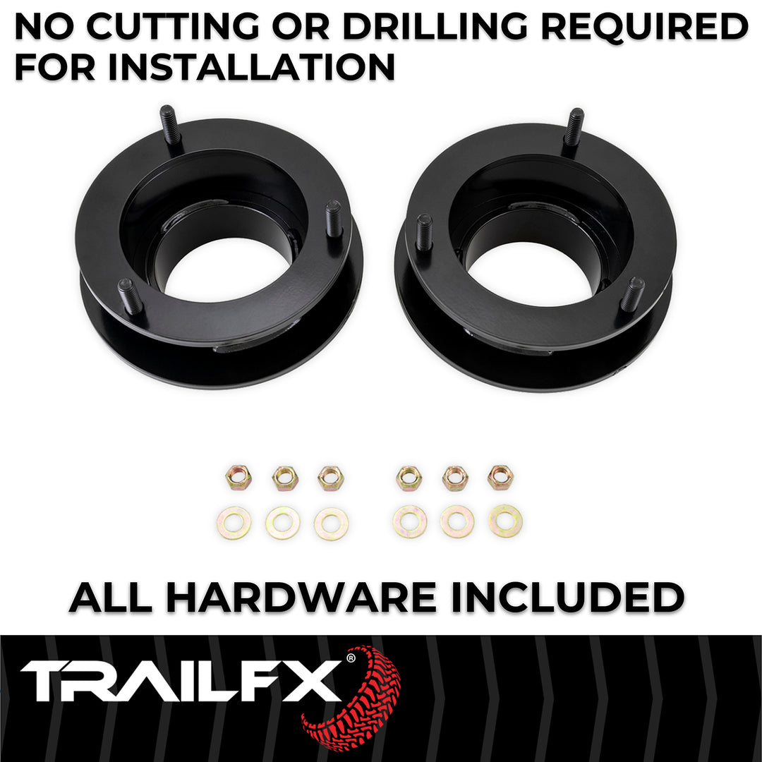 TrailFX 2 Inch Lift Suspension Leveling Kit for Dodge Ram 2500 and 3500 (Part D20LL8)