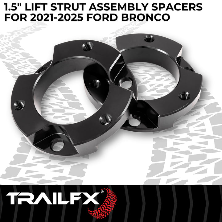 TrailFX F15LL3 Aluminum Leveling Kit Suspension for Ford Bronco (2021-2024)