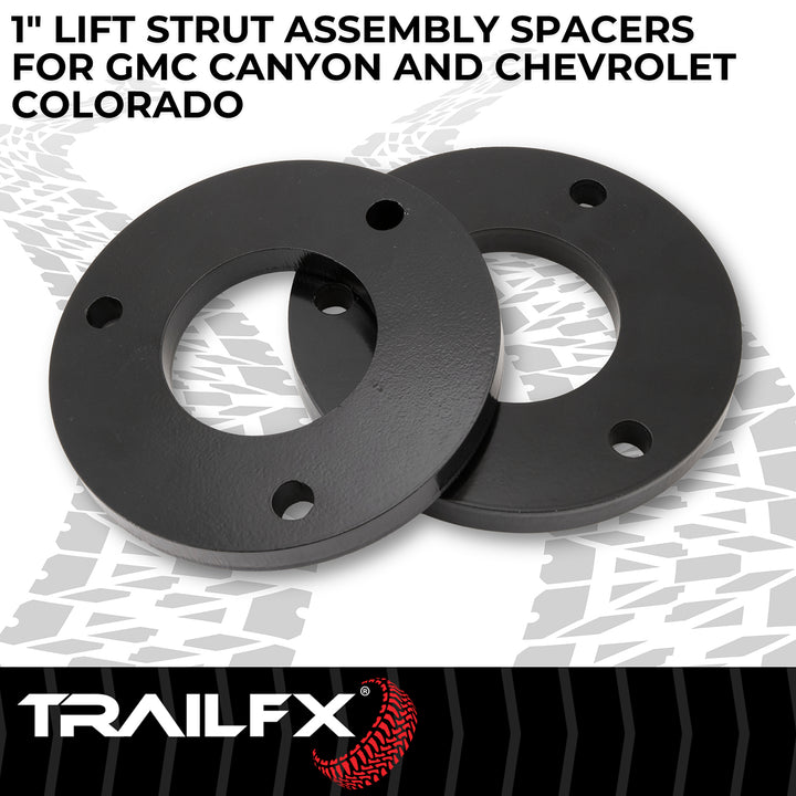 TrailFX Suspension Leveling Kit for 2023-2024 Chevrolet Colorado and GMC Canyon - 1 Inch Lift, Steel Spacers, No Drilling Needed