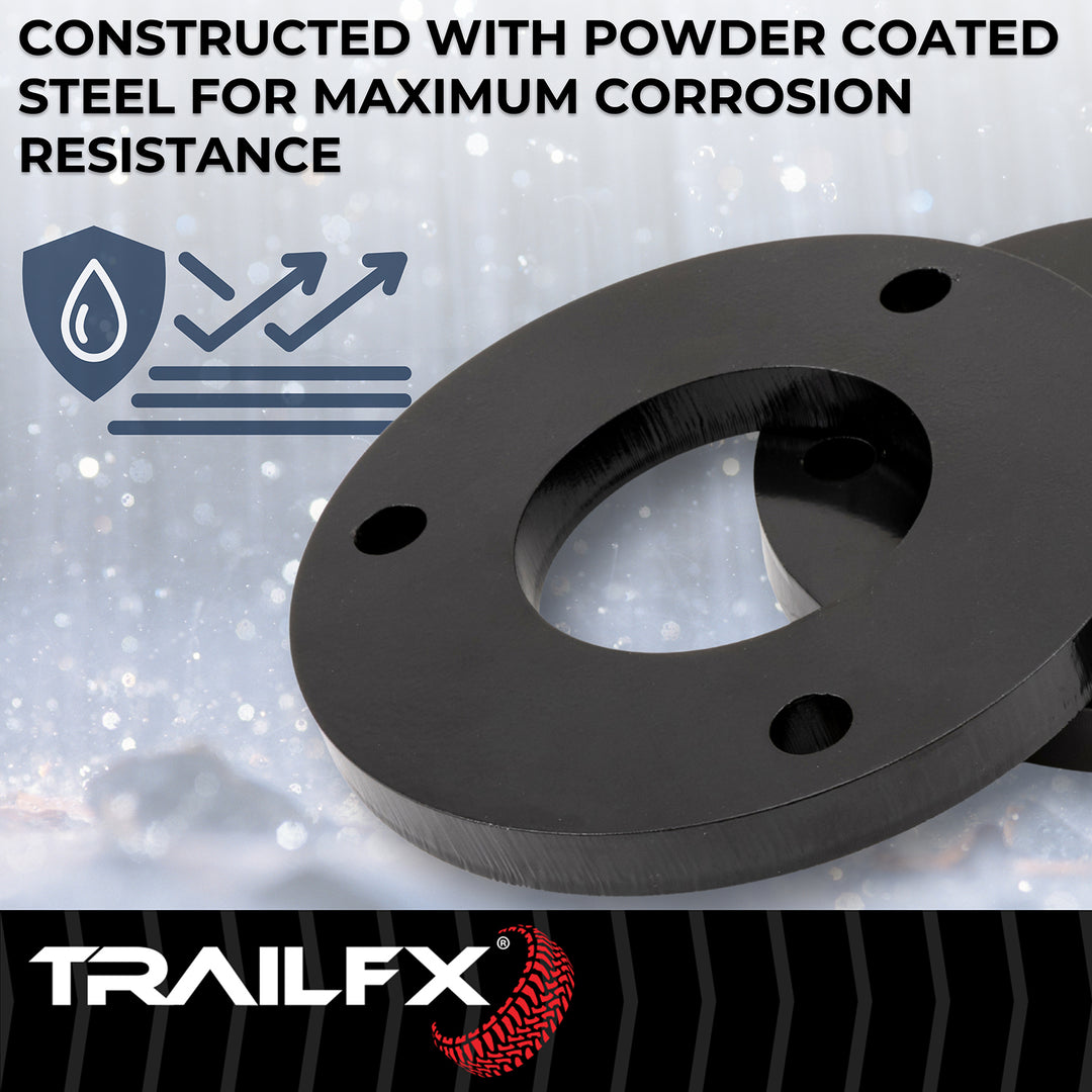 TrailFX Suspension Leveling Kit for 2023-2024 Chevrolet Colorado and GMC Canyon - 1 Inch Lift, Steel Spacers, No Drilling Needed