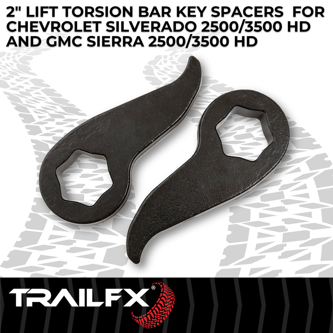TrailFX 2 Inch Suspension Leveling Kit for Chevy Silverado and GMC Sierra 2500 HD and 3500 HD