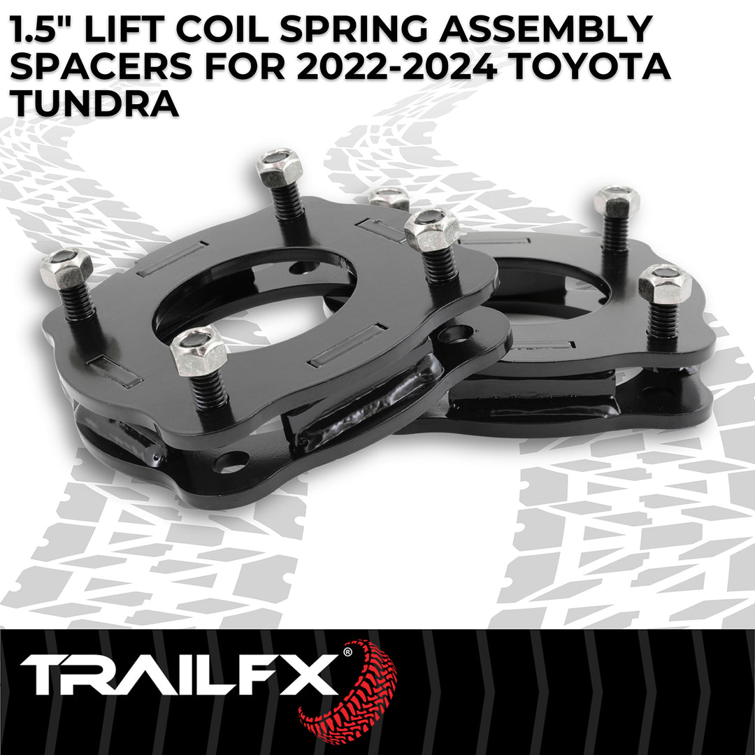 TrailFX Steel Leveling Kit Suspension for Toyota Tundra - 1.5 Inch Lift, Part T15LL1