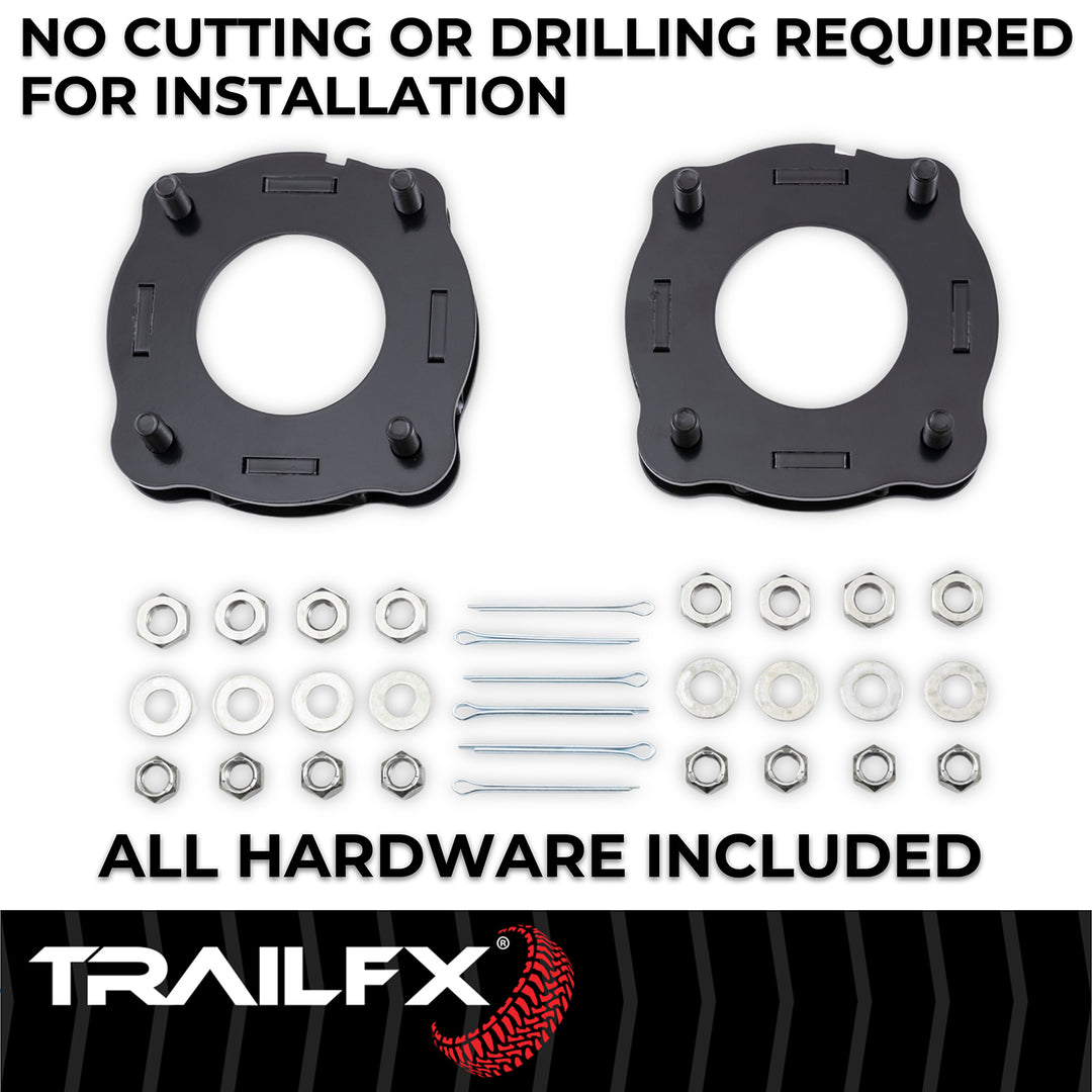 TrailFX Steel Leveling Kit Suspension for Toyota Tundra - 1.5 Inch Lift, Part T15LL1