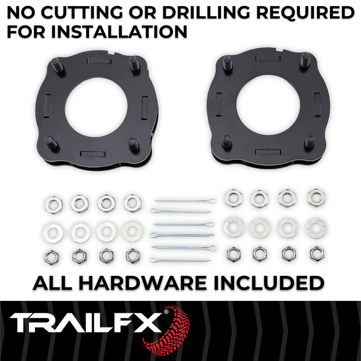 TrailFX Steel Leveling Kit Suspension for Toyota Tundra - 1.5 Inch Lift, Part T15LL1