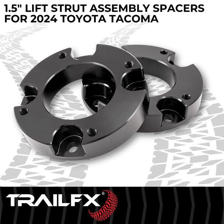 TrailFX Aluminum Leveling Kit Suspension for 2024 Toyota Tacoma - 1.5 Inch Lift, Strut Assembly Extension