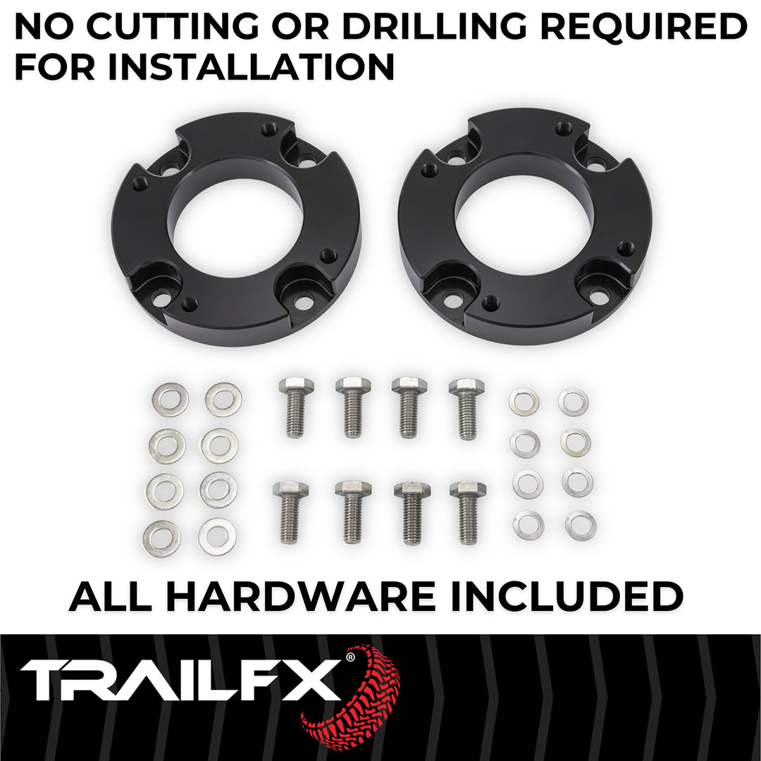TrailFX Aluminum Leveling Kit Suspension for 2024 Toyota Tacoma - 1.5 Inch Lift, Strut Assembly Extension