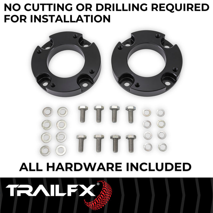 TrailFX Aluminum Leveling Kit Suspension for 2024 Toyota Tacoma - 1.5 Inch Lift, Strut Assembly Extension