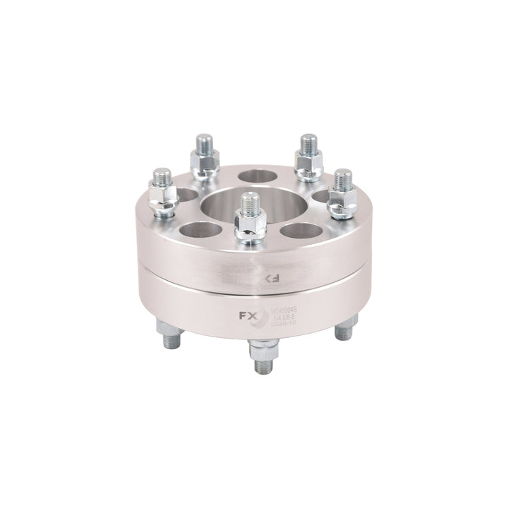 TrailFX 5x114.3mm to 5x127mm Wheel Spacer Set with Silver Anodized Finish - Part W545004S