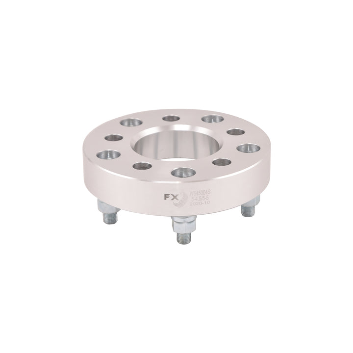 TrailFX 5x114.3mm to 5x127mm Wheel Spacer Set with Silver Anodized Finish - Part W545004S
