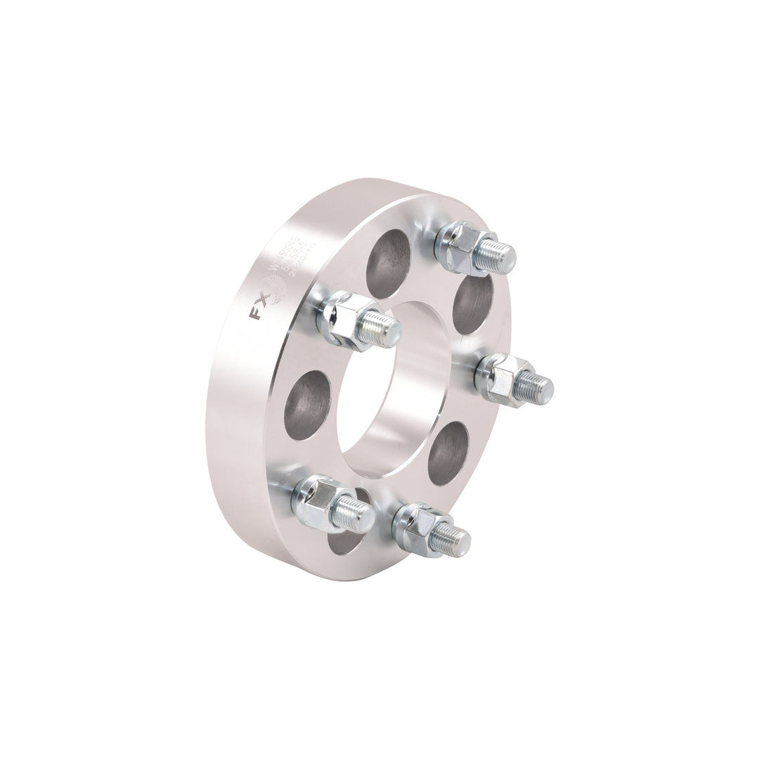 TrailFX 5x114.3mm to 5x127mm Wheel Spacer Set with Silver Anodized Finish - Part W545004S